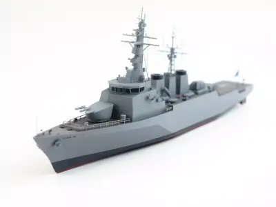 Modern Naval Destroyer model pack Low-poly 3D model