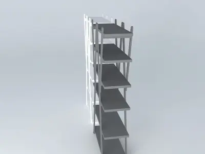 BOOKCASE shelving unit 3D model