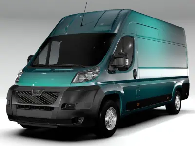 Peugeot Boxer Van L4H3 2015 3D model