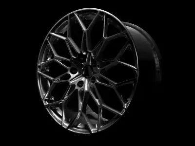 Midpoly Vehicle Rim B492M 3D Model 3D model