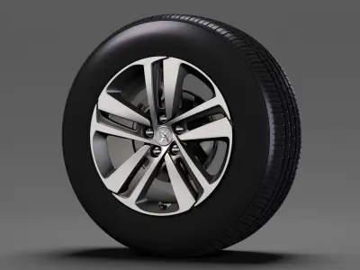 Peugeot Expert 2017 wheel 3D model
