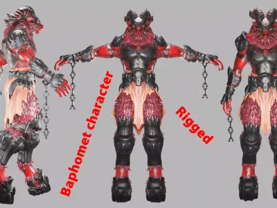 Baphomet character 3D model