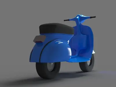 Vespa Scooter 3D print model