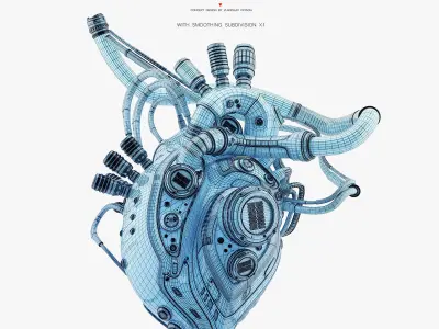Robotic heart IV model 3D model