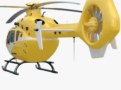 Eurocopter EC 135 Yellow 3D model