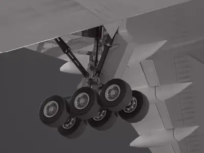 Boeing 777-300ER  Low-poly 3D model