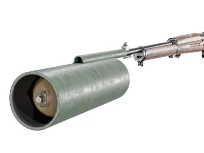  M1894 krag jorgsenson Rifle With Grenade Launcher Low-poly 3D model