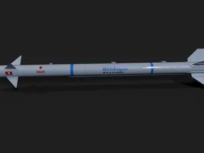 Bozdogan merlin air to air missile Low-poly 3D model