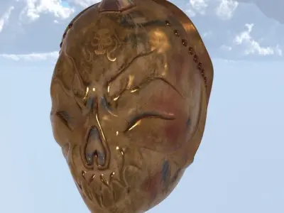 helmet skull 3D model