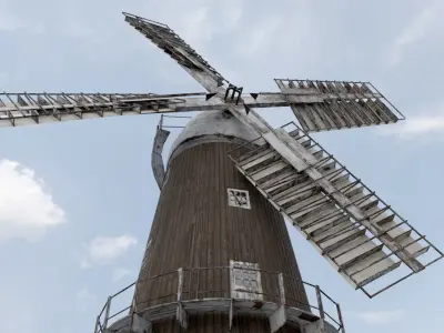 Windmill Low-poly 3D model