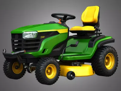 S130 Lawn Tractor 3D model