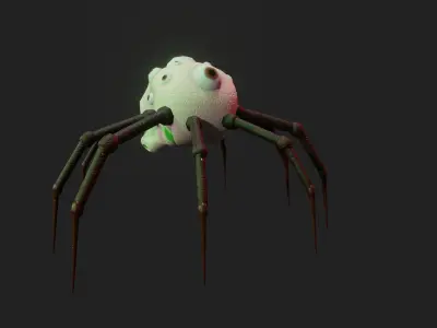 3D SKULL SPIDER  3D model