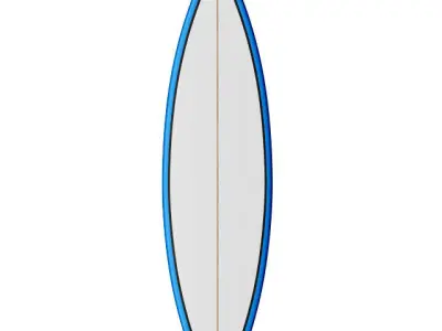 Surfboard Shortboard Performance 3D model