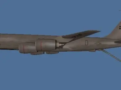KC-135 bomber for gta san andreas Low-poly 3D model