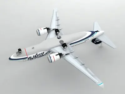 Boeing 737-700 Airliner - Alaska Airlines 3D model