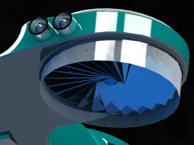 Futuristic Personal Hover Car 3D model