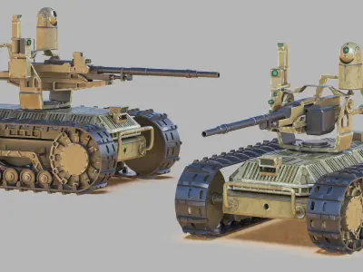 Sharp Claw I Chinese Tracked Unmanned Ground Vehicle UGV 3D model