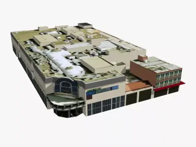 The Myer Center Brisbane Low-poly 3D model