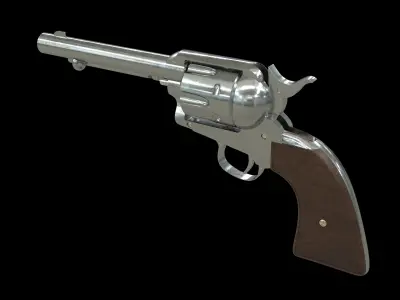 Colt Peacemaker with Bullets 3D model