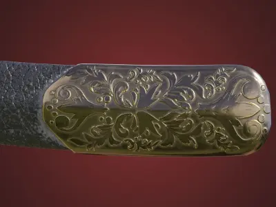 Noble Saber Free low-poly 3D model