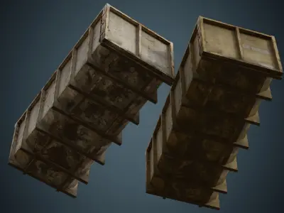 Garbage Container 3B Low-poly 3D model