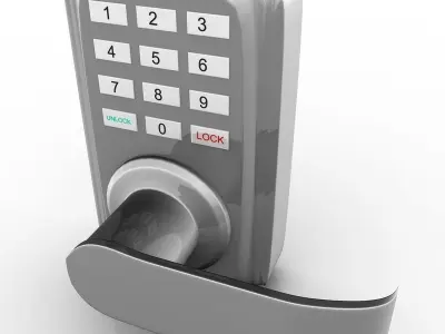 Keypad Door Lock 3D model