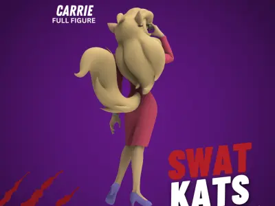 Swat Kats figures - Carrie 3D print model