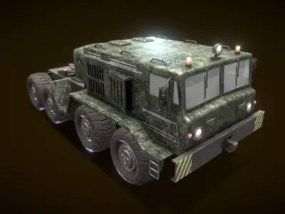 Military Vehicle SV Low-poly 3D model