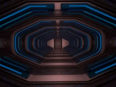 Sci Fi Corridor 3D model 180