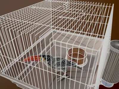 Bird cage house 3D model