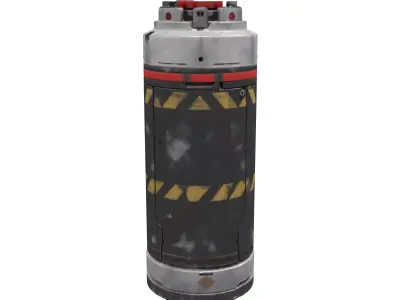 Scifi KryoMed Biofoam Gel cartridge crafting material GLACIES 3D model