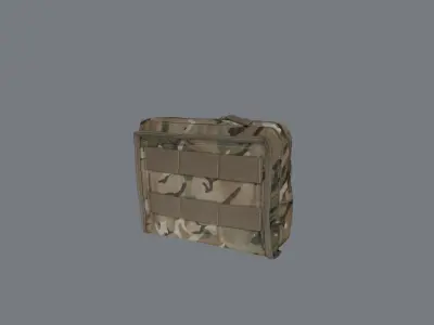 Utility pouch Low-poly 3D model