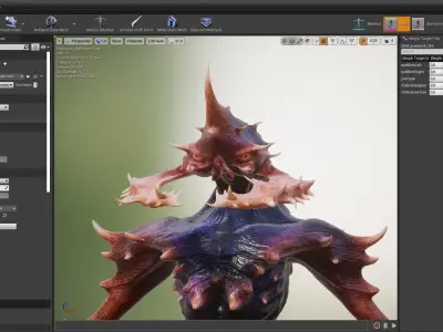 Insectoid Low-poly 3D model