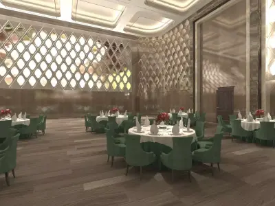 Banquet Hall 3D model