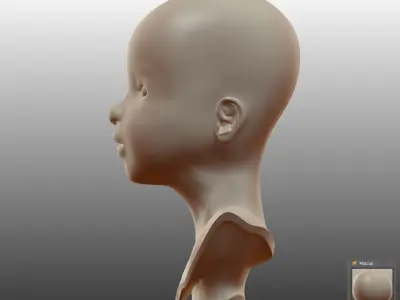 Little Girl v2 3D model