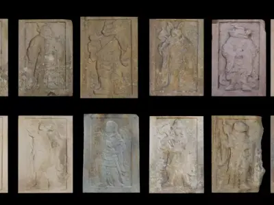 Korean Traditional 12 Zodiac sign 3D model