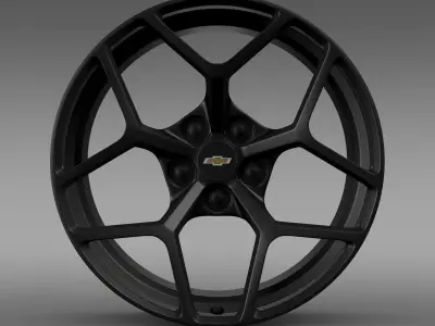 Chevrolet Camaro Z28 2014 rim 3D model