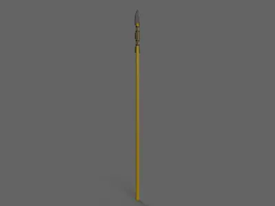 PBR Spear V3d Low-poly 3D model