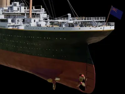 RMS Titanic Cinematic Filming Model 3D model