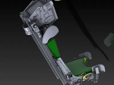 Ejection Seat Martin Baker MK7 STL FILES ONLY 3D F14 Tomcat 3D print model