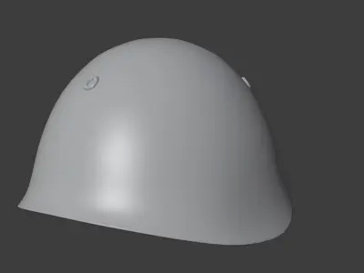 Italian Army M33 Helmet Low-poly 3D model