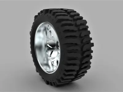 Offroad wheel for lifted trucks 3D model