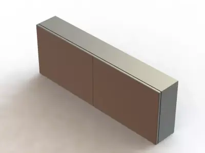 Painel Eletrico Dupla 300 x 690 x 1890 Duble Electrical Panel 3D model