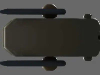 Walrus mobile phone with two antennas 3D print model