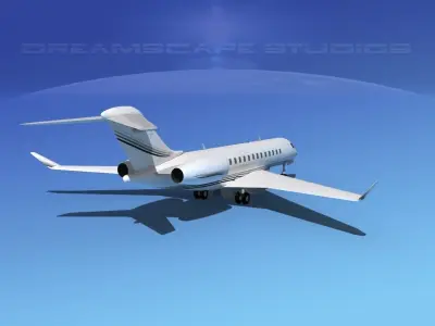 Bombardier Global 5000 V02 3D model