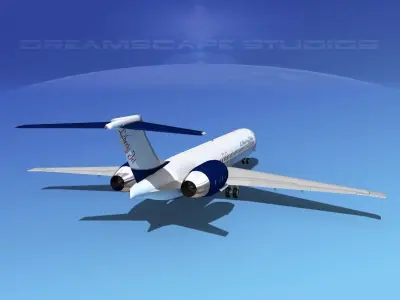 McDonnell Douglas MD-87 Liberty Jet 3D model