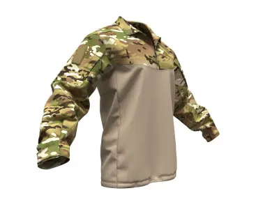 VKPO 3 Russian Army Combat Shirt - Marvelous Designer 3D model