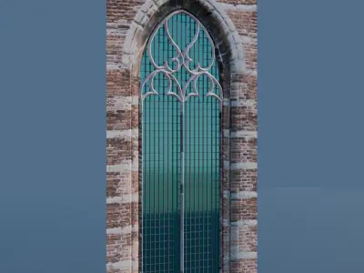 Gothic Window - Second Type 3D model