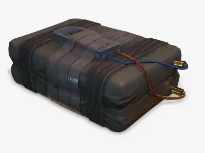 C4 Explosive Low-poly 3D model