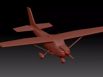 Cessna 182 Skyline ultralight airplane for 3D Print 3D print model